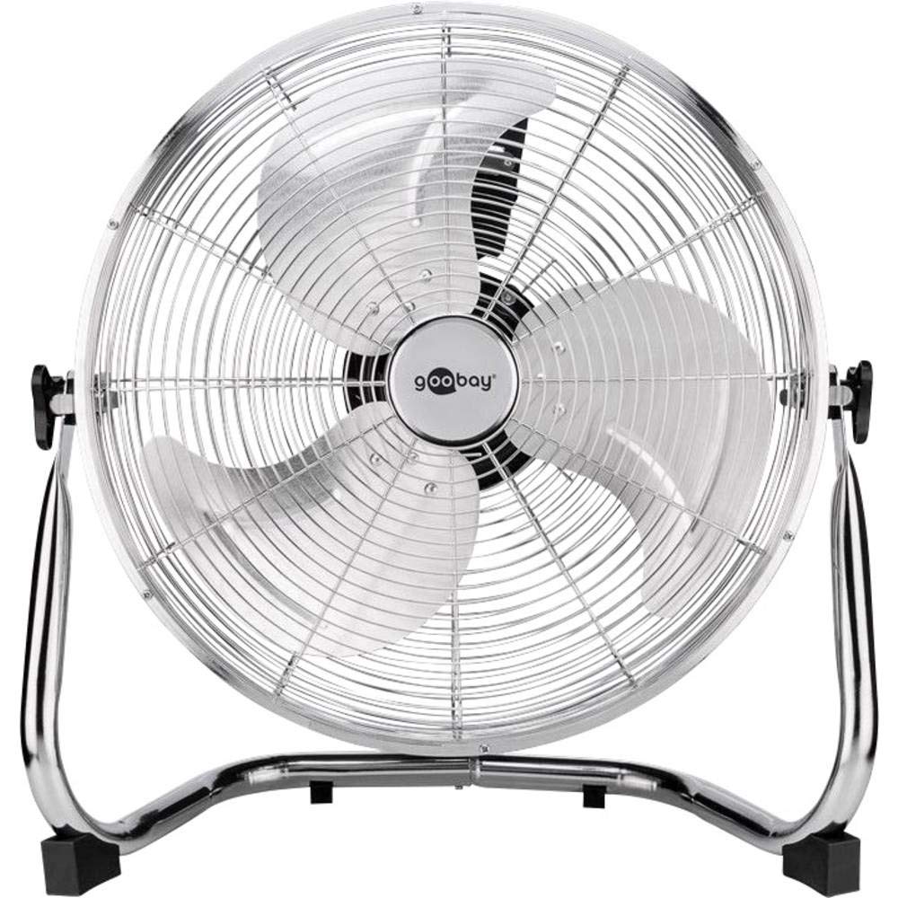 goobay-power-39510-retro-bodenventilator-metall-16-zoll-silber image 1