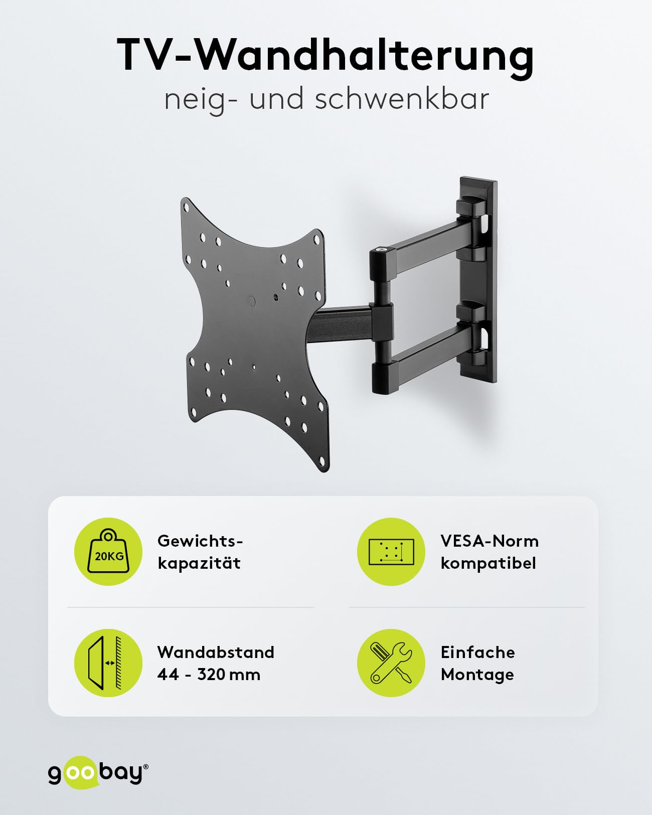 goobay-mounts-49715-tv-wandhalterung-23-42-zoll-fullmotion image 2