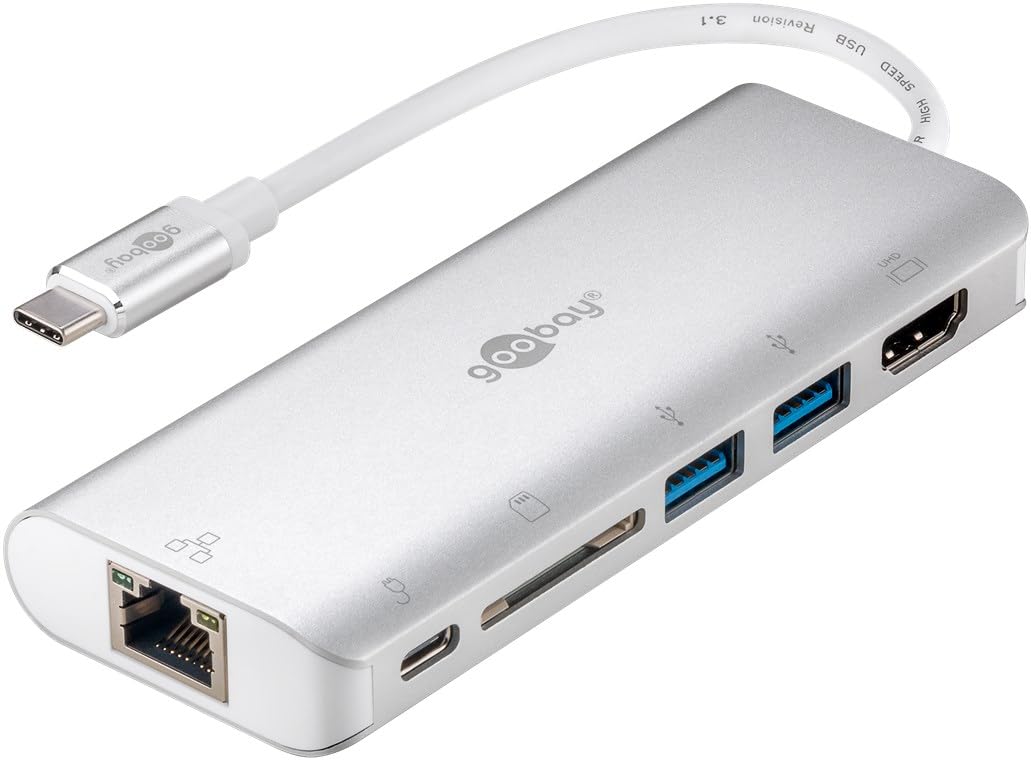 goobay-notebook-pc-usb-c-hub-76788-6-ports-hdmi-silber image 1