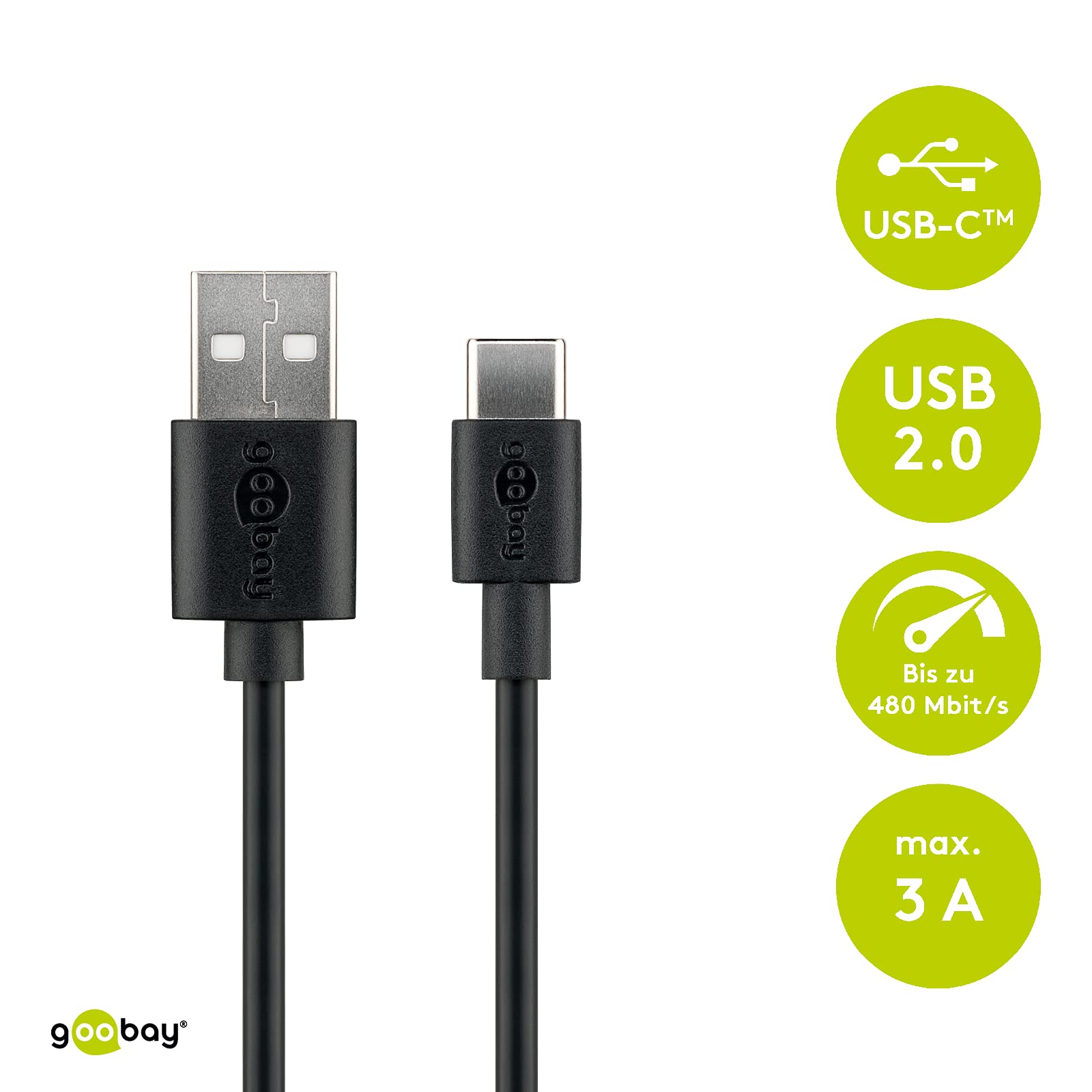 goobay-45735-usb-c-auf-usb-a-ladekabel-1-m-3a image 2