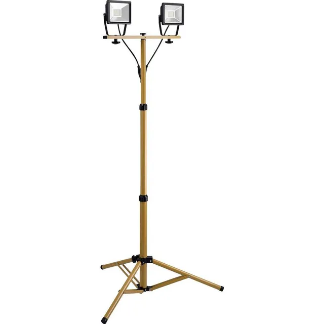 goobay-power-led-baustrahler-2x-20w-stativ-ip65-schwarz-gelb image 1