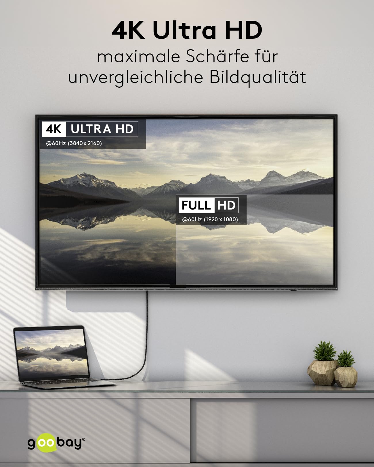 goobay-65270-displayport-hdmi-kabel-4k-60hz-textil-3m-grau image 8