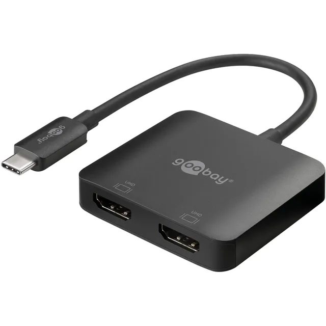 goobay-60173-usb-c-auf-hdmi-adapter-2-port-4k-60hz image 1