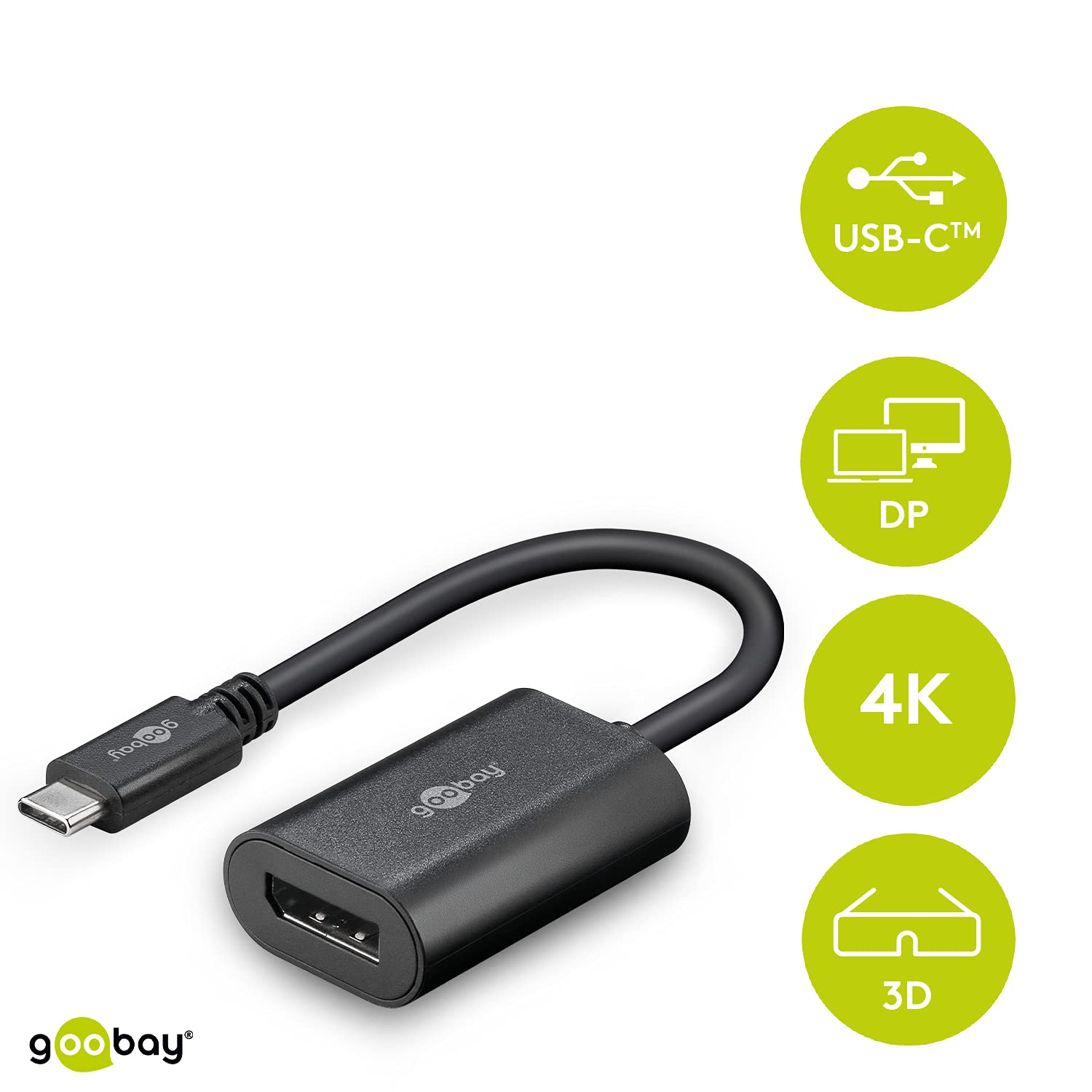 goobay-38530-usb-c-auf-displayport-adapter-4k image 2