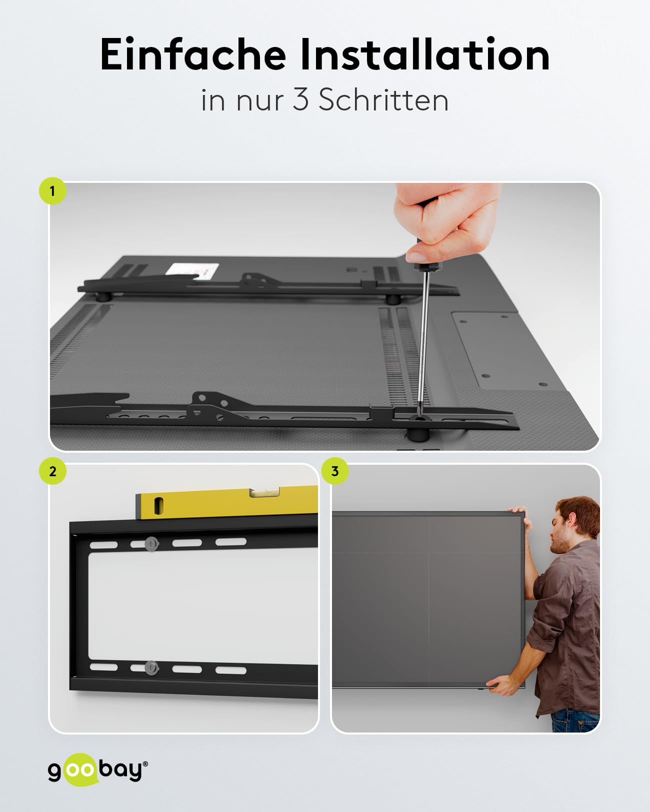 goobay-mounts-basic-fixed-m-tv-wandhalterung-32-55-zoll-starr image 6