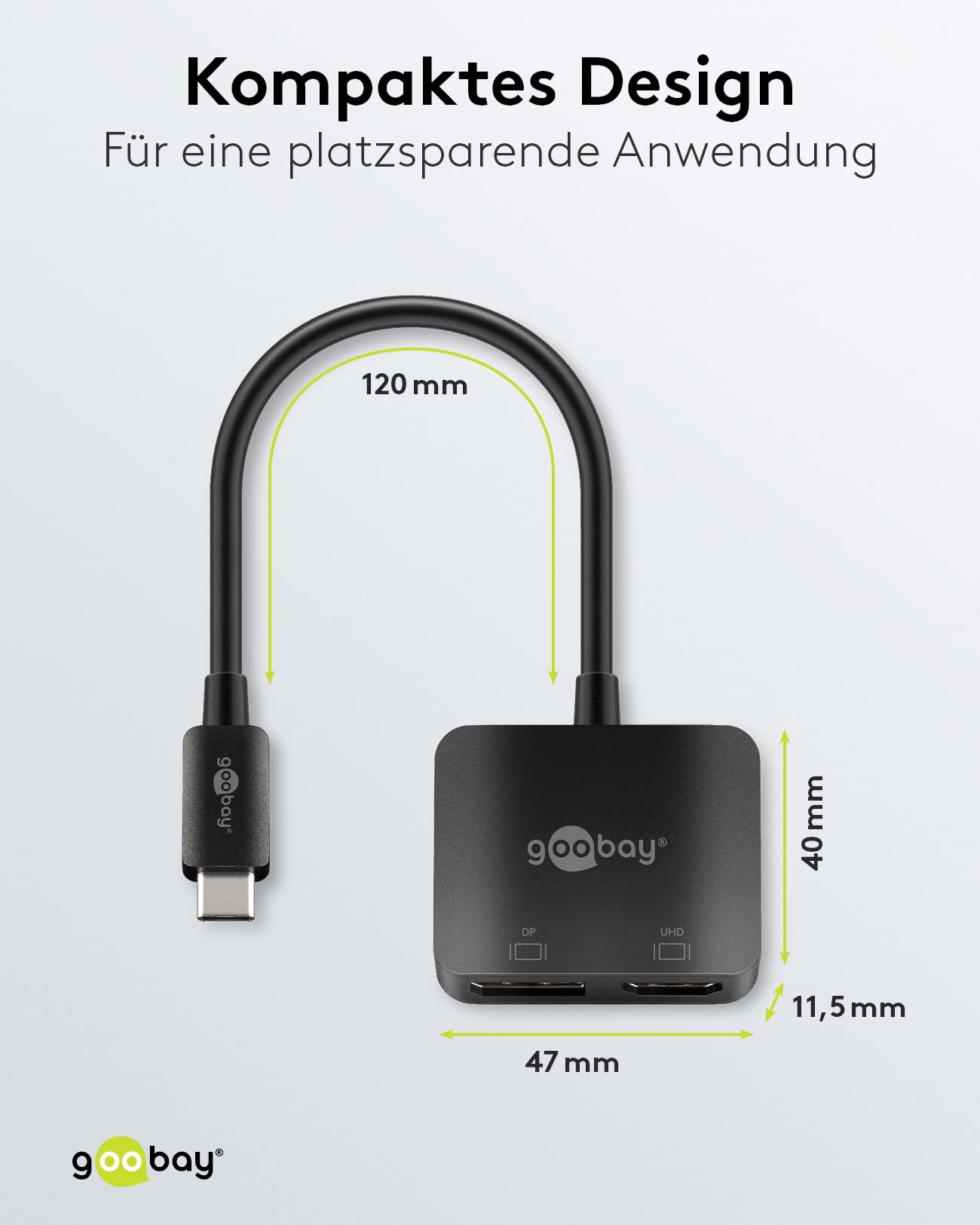 goobay-60172-usb-c-multiport-adapter-hdmi-dp-4k-60hz image 3