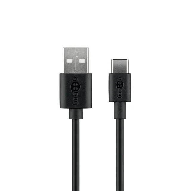 goobay-45735-usb-c-auf-usb-a-ladekabel-1-m-3a image 1