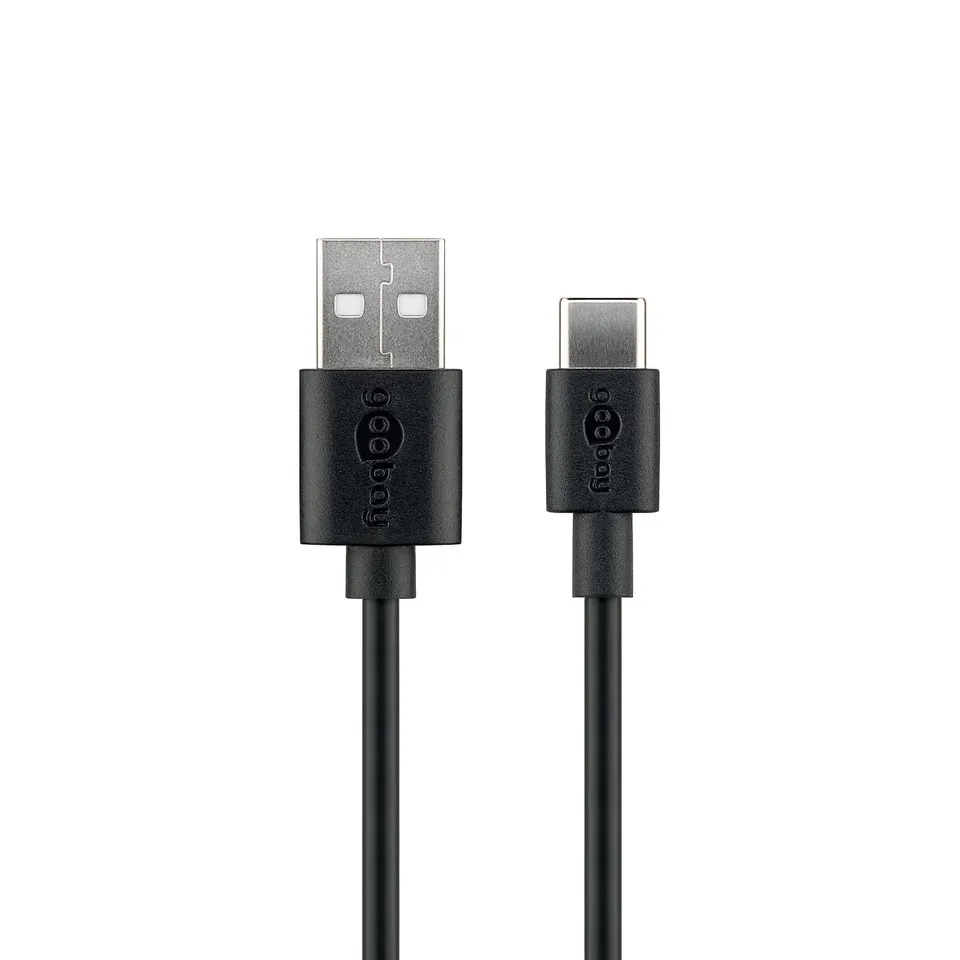 goobay-45735-usb-c-auf-usb-a-ladekabel-1-m-3a image 1