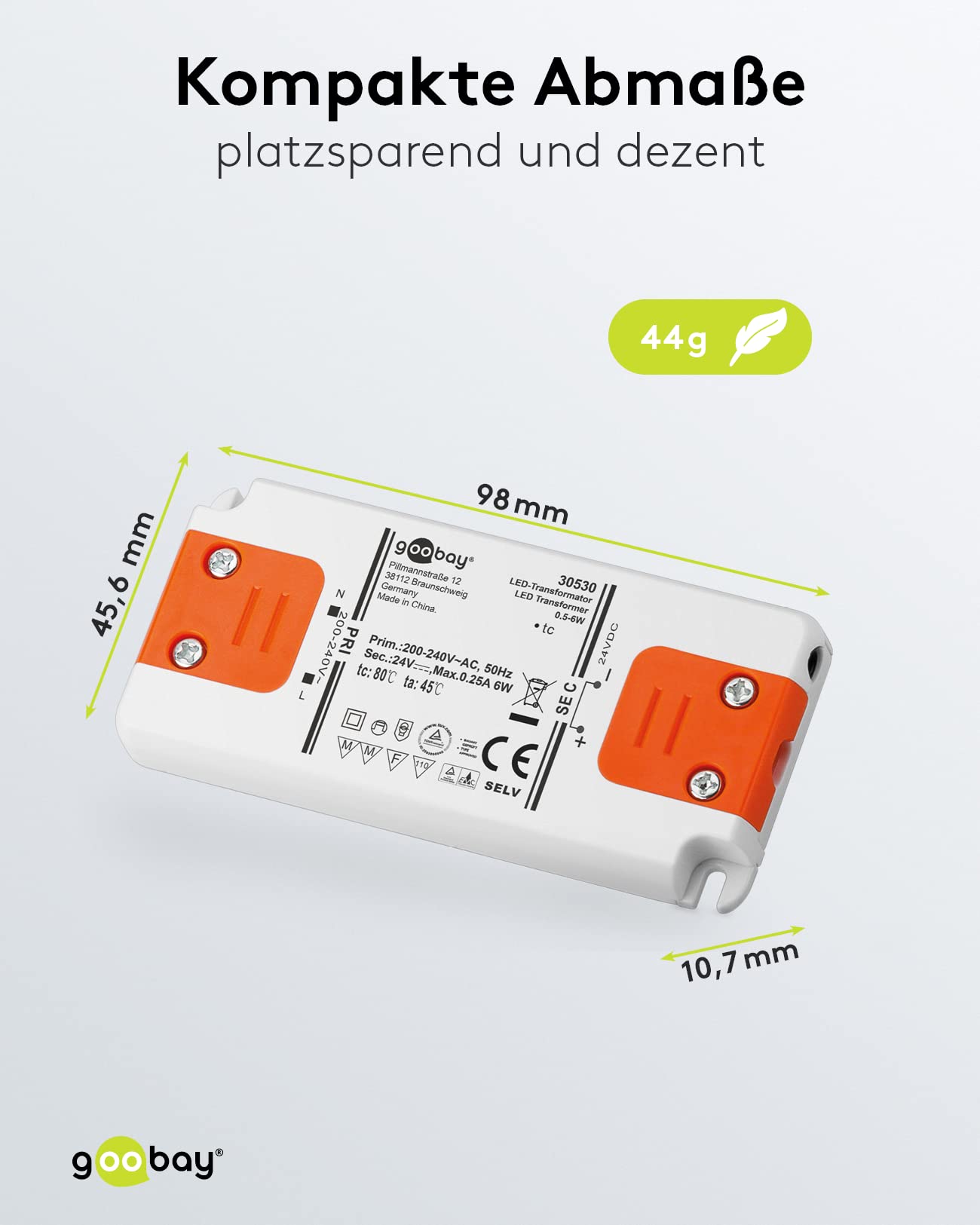 goobay-power-led-trafo-24v-6w-30530-netzteil-nicht-dimmbar image 6