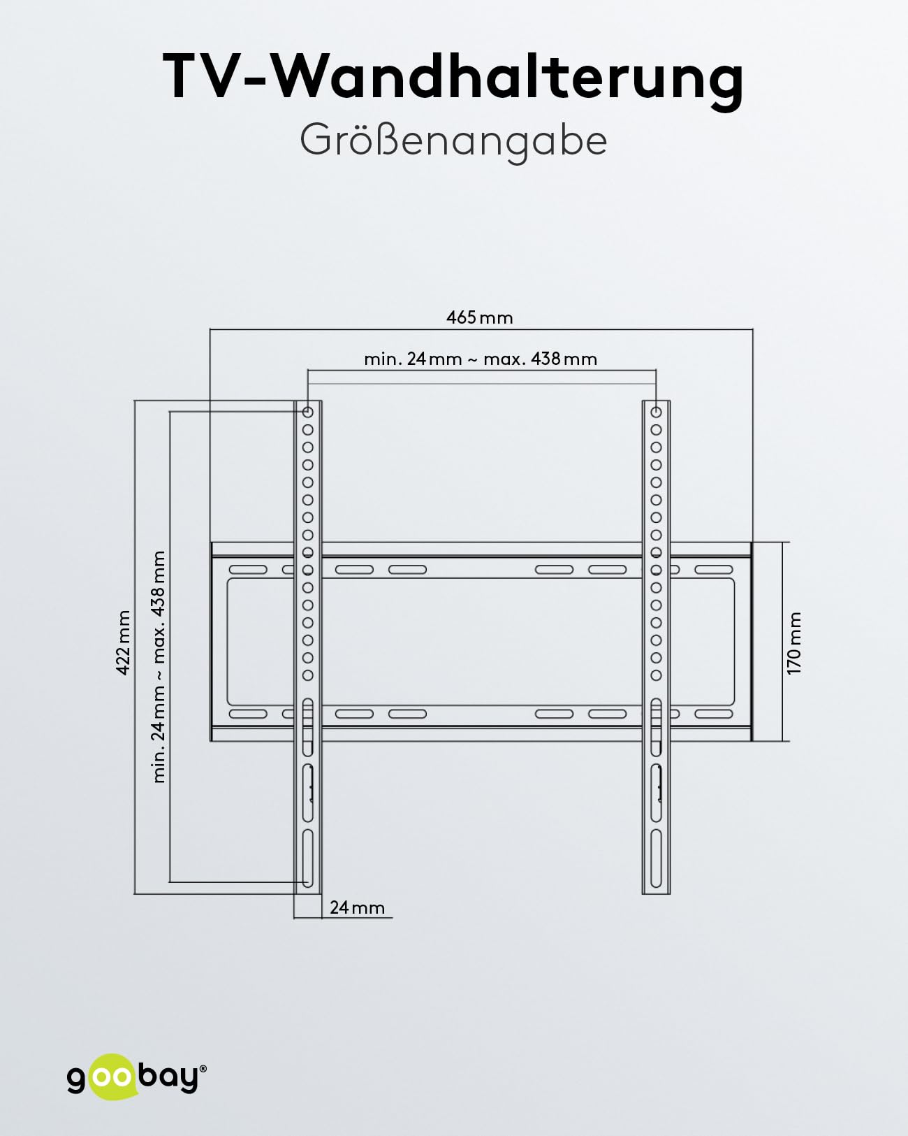 goobay-mounts-basic-fixed-m-tv-wandhalterung-32-55-zoll-starr image 3