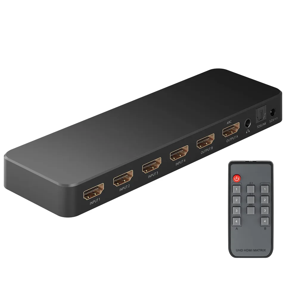 goobay-audio-video-58479-hdmi-matrix-switch-4x2-4k-60hz image 1