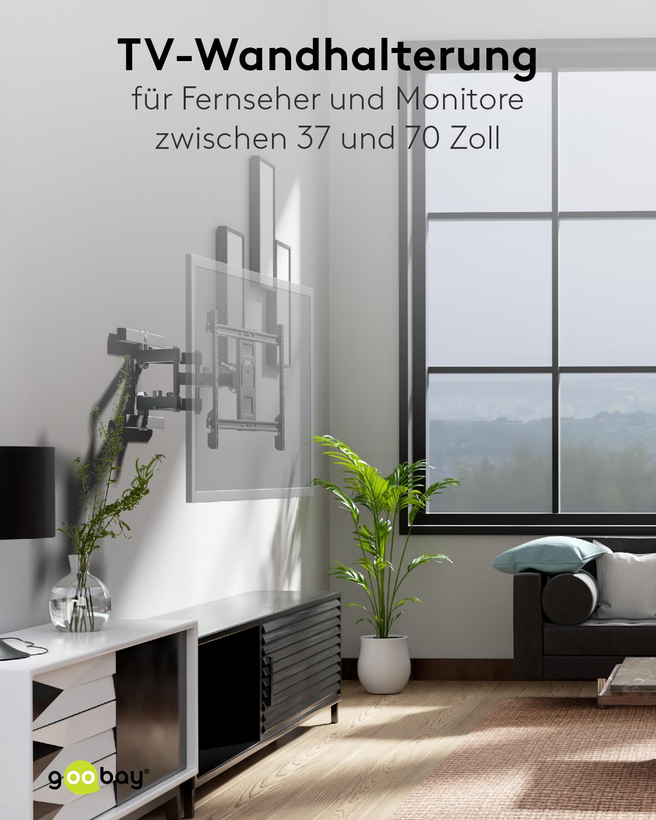 goobay-mounts-49932-tv-wandhalterung-37-70-zoll-schwenkbar image 8