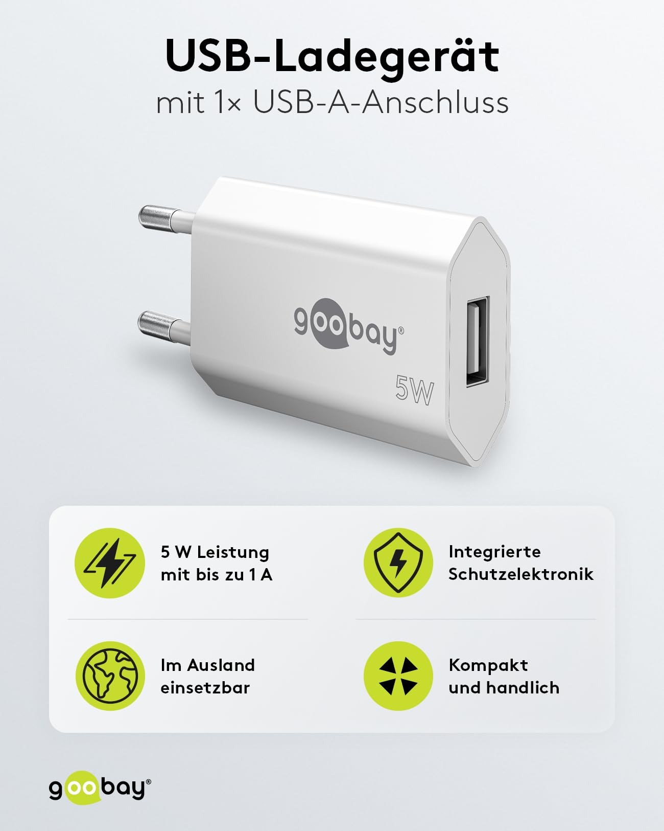 goobay-mobility-44950-usb-netzteil-5w-1a-steckdose-wei image 2
