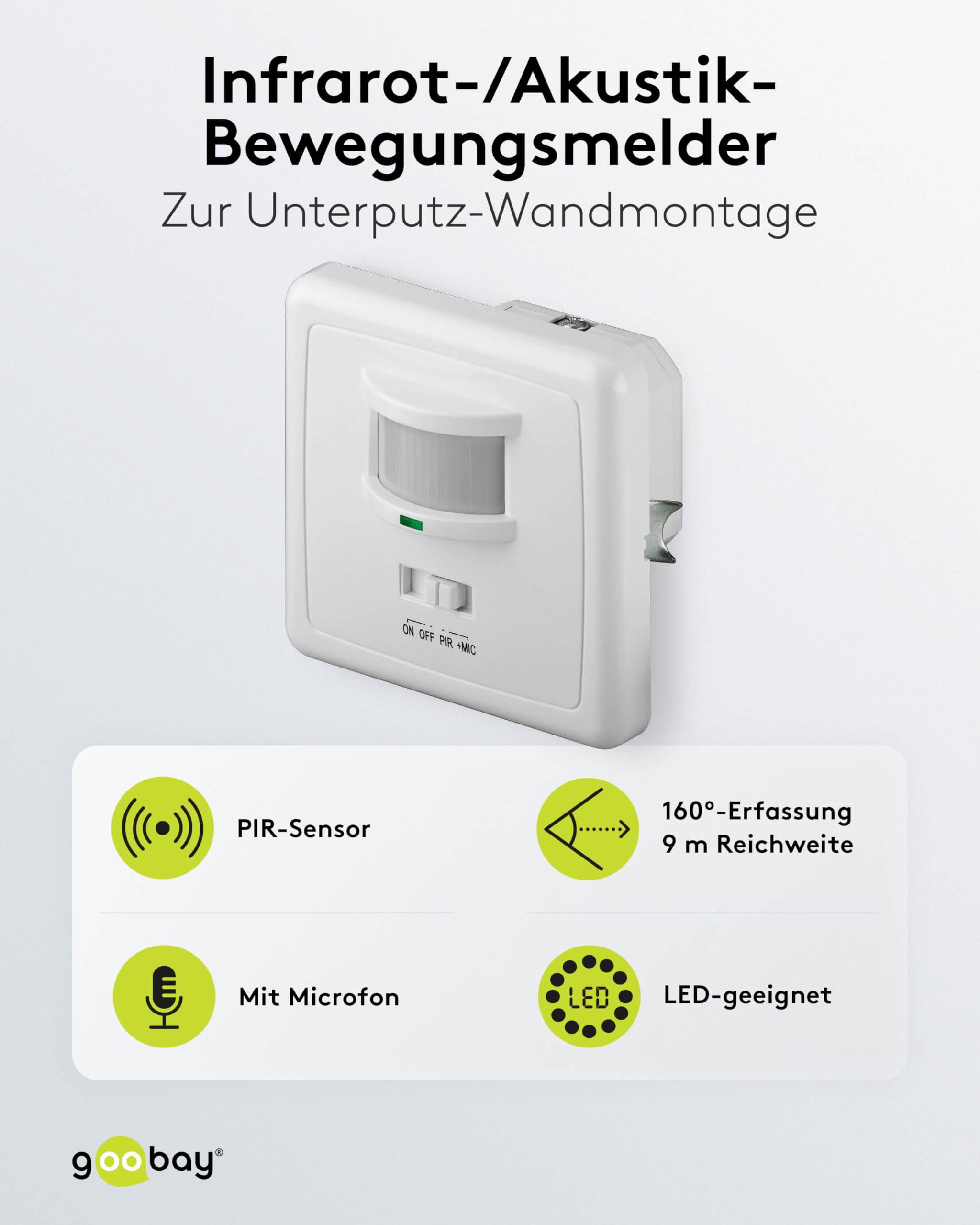 goobay-power-infrarot-bewegungsmelder-160-9-m-wei-akustik image 2
