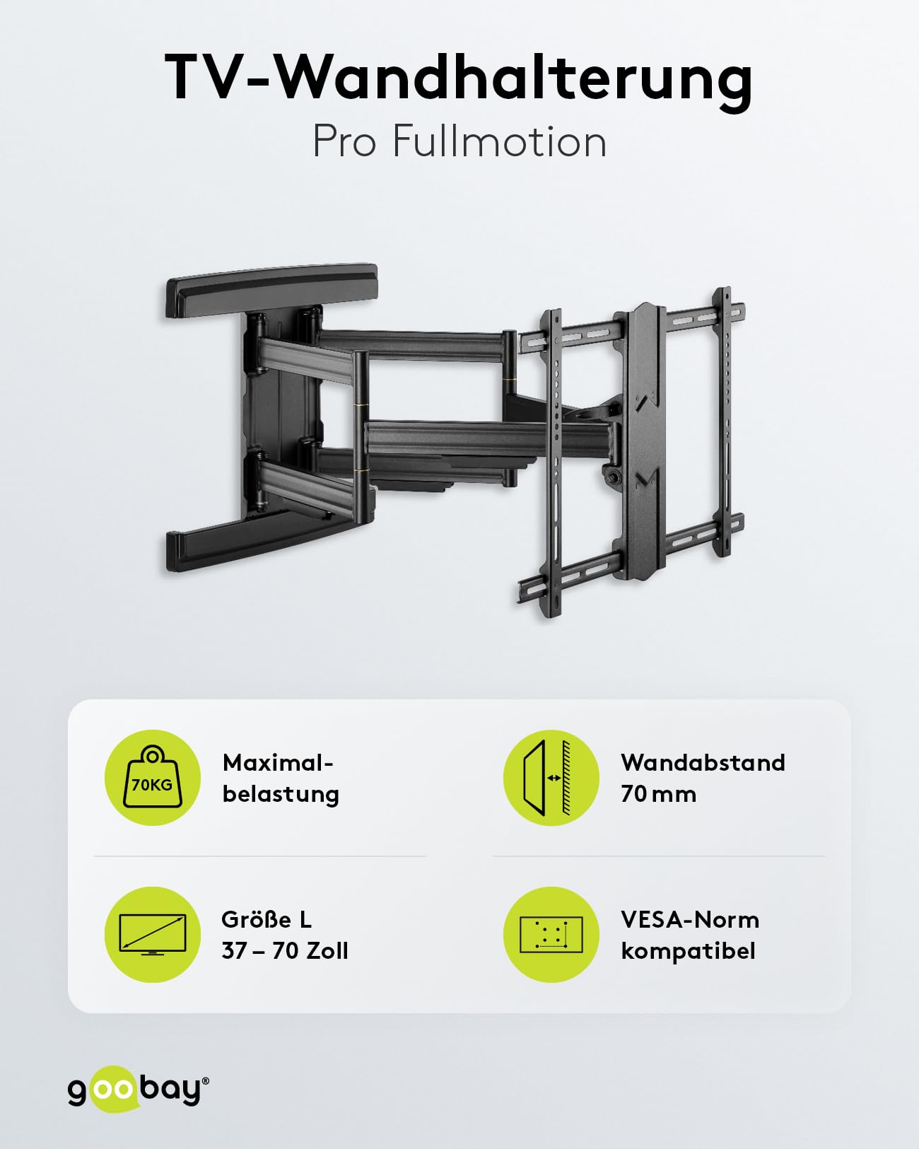 goobay-mounts-49935-tv-wandhalterung-37-70-zoll-fullmotion image 2