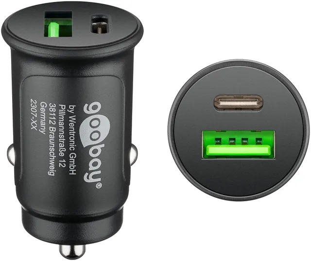 goobay-mobility-usb-c-autoladeger-t-30w-pd-qc-mini image 1