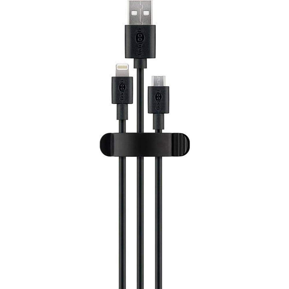 goobay-notebook-pc-70685-kabelclip-3-slots-schwarz-3er image 1