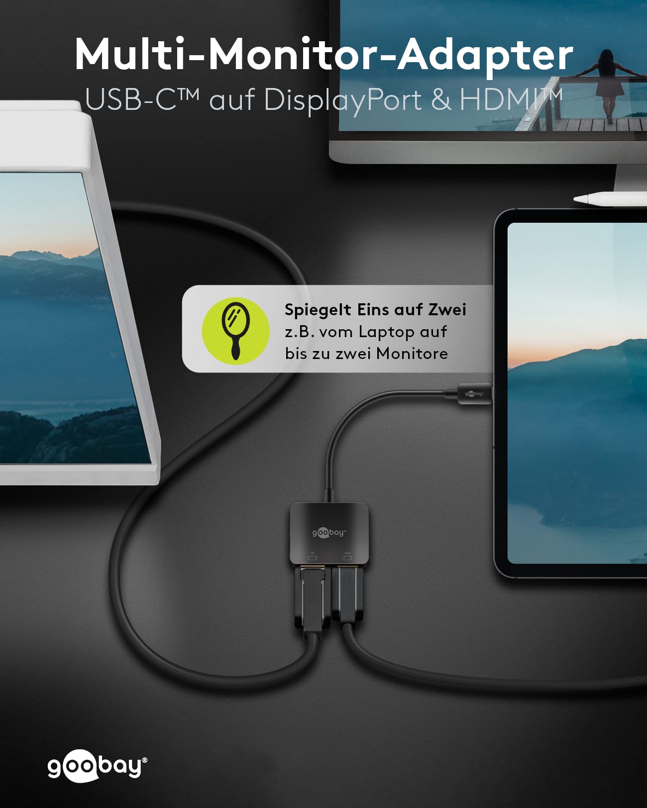goobay-60172-usb-c-multiport-adapter-hdmi-dp-4k-60hz image 6
