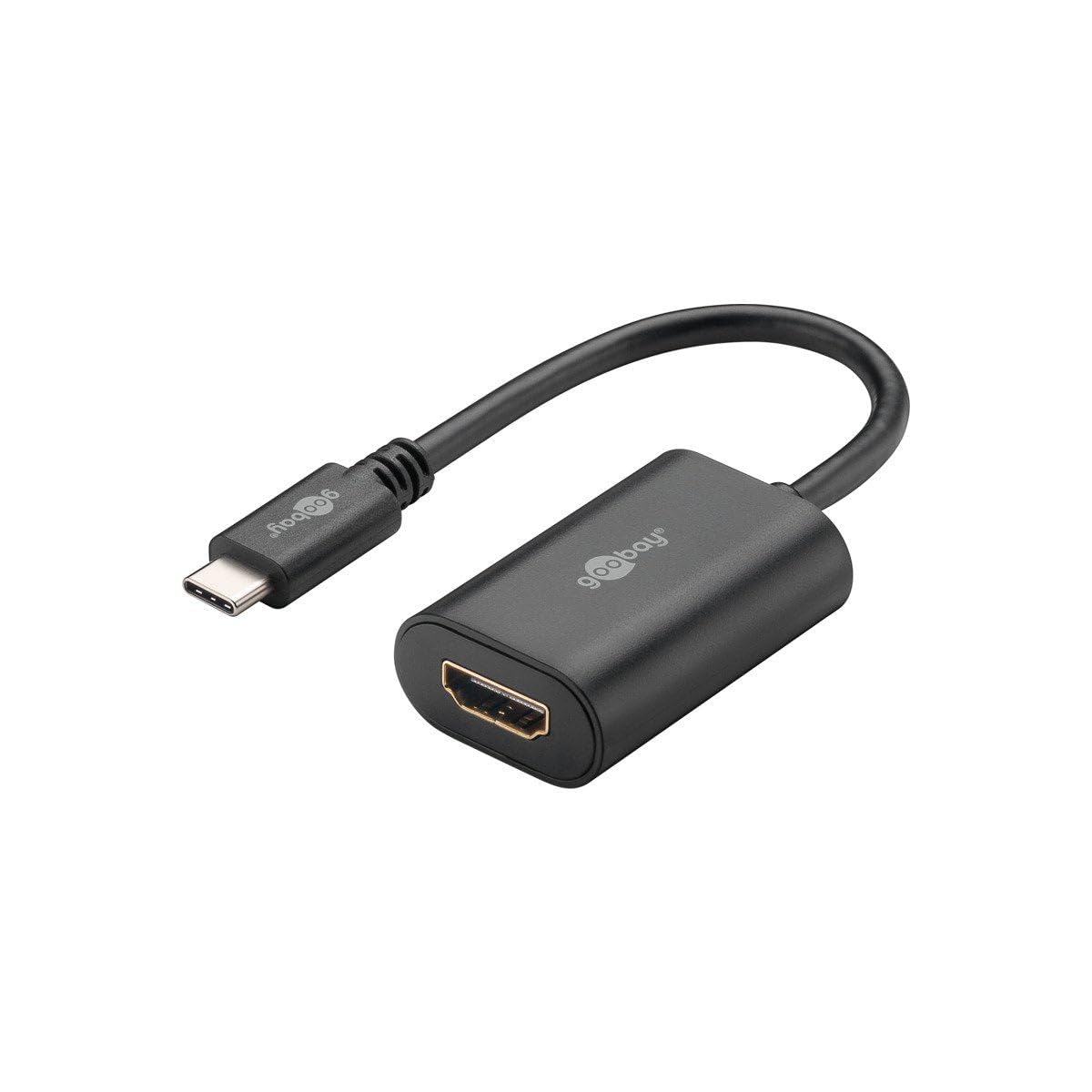 goobay-51774-notebook-pc-usb-c-hdmi-adapter-0-2m-4k-schwarz image 1