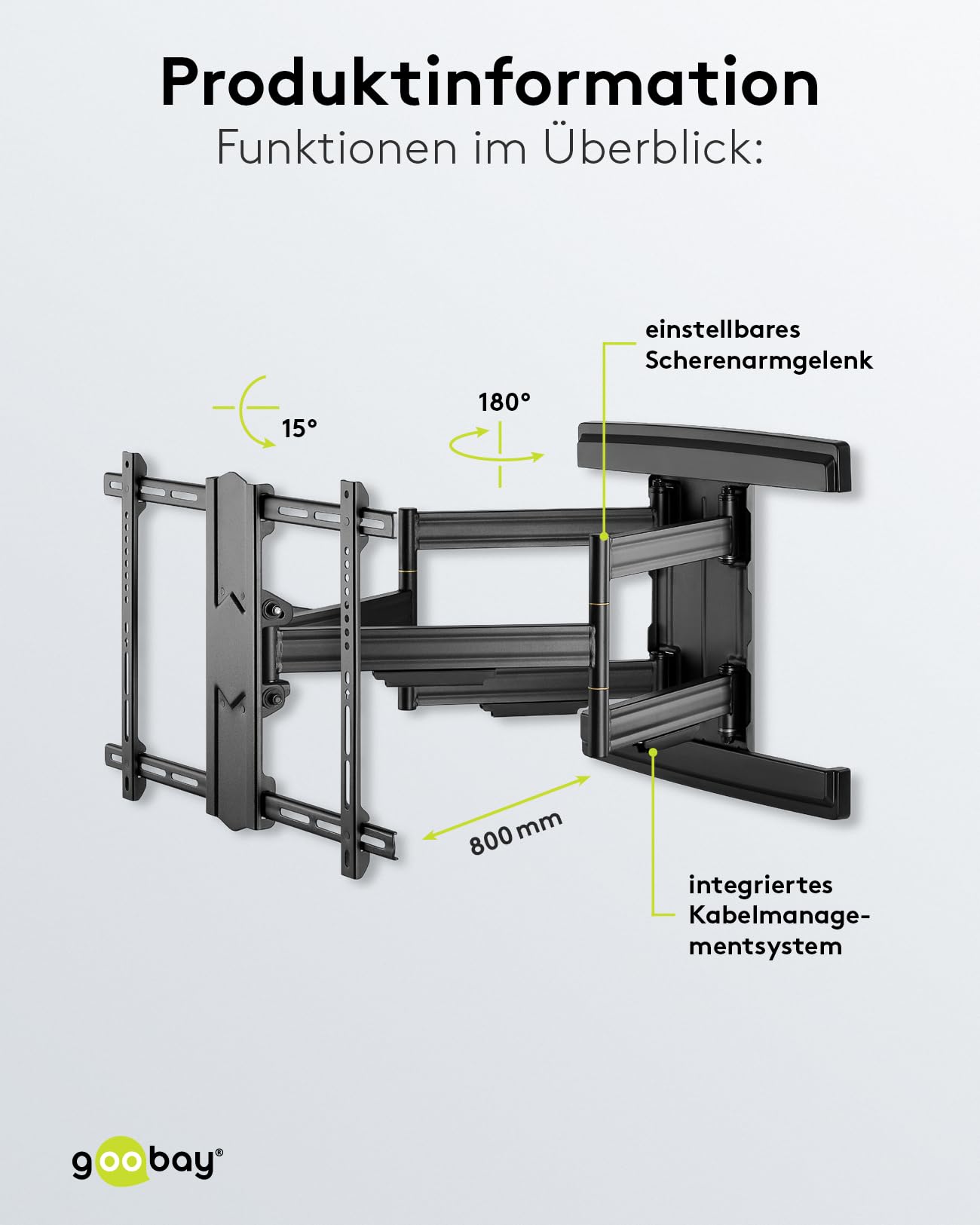 goobay-mounts-49935-tv-wandhalterung-37-70-zoll-fullmotion image 4