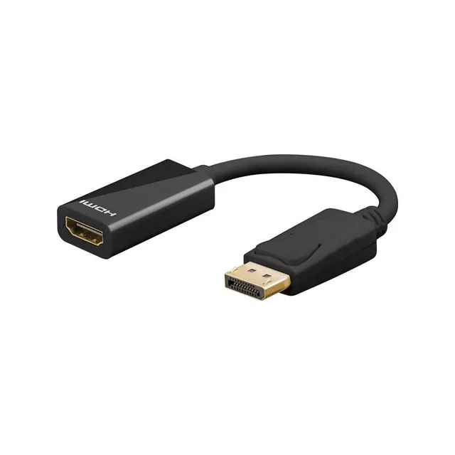 goobay-67881-displayport-hdmi-adapterkabel-0-1m-4k image 1