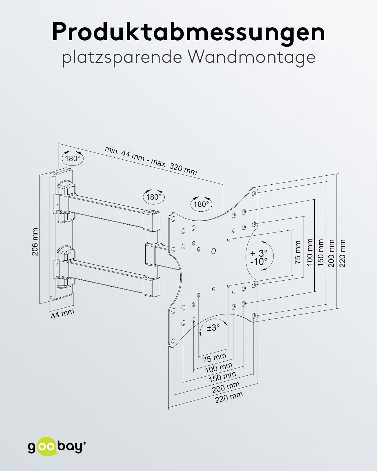 goobay-mounts-49715-tv-wandhalterung-23-42-zoll-fullmotion image 5