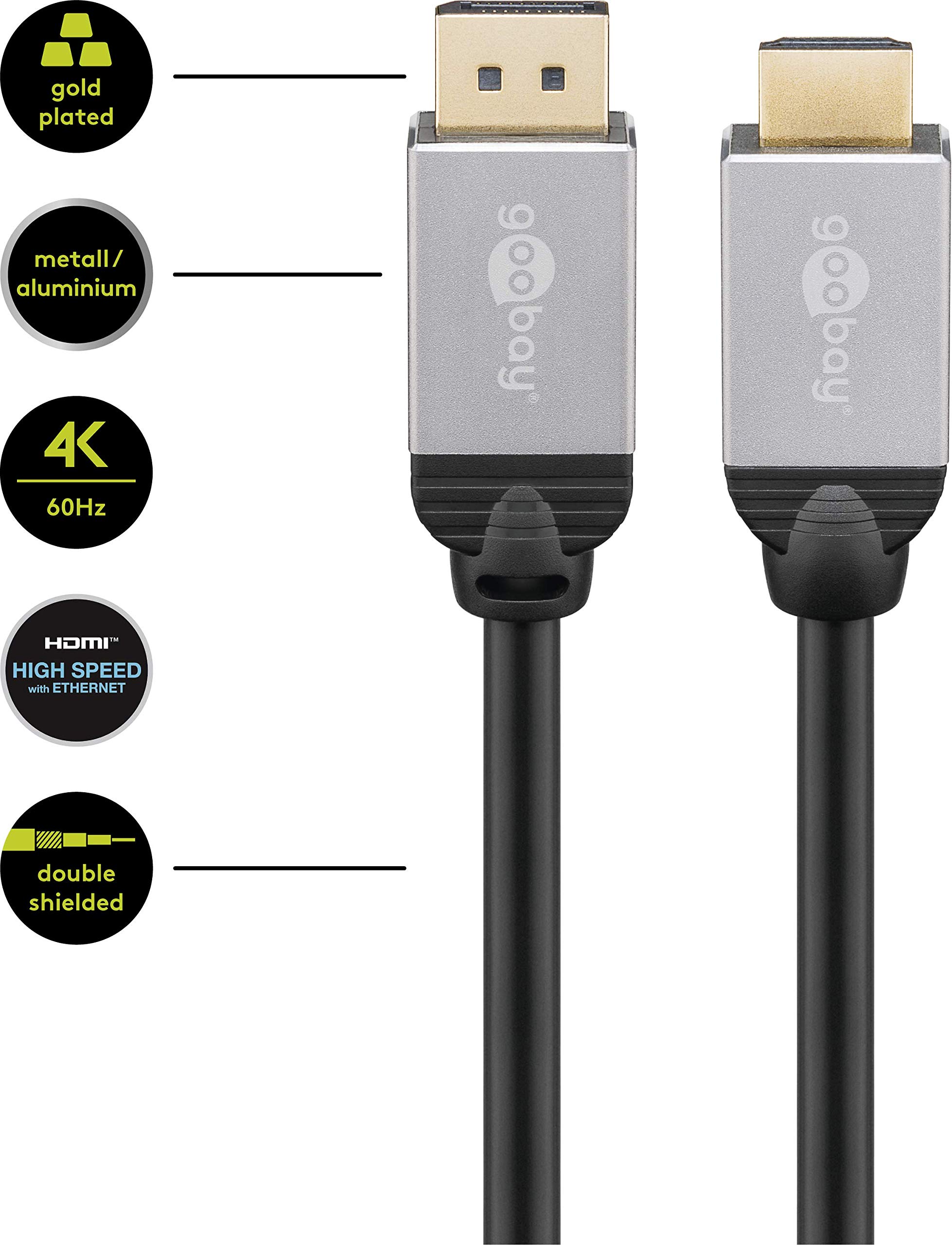 goobay-71460-displayport-hdmi-kabel-1-0m-4k image 2