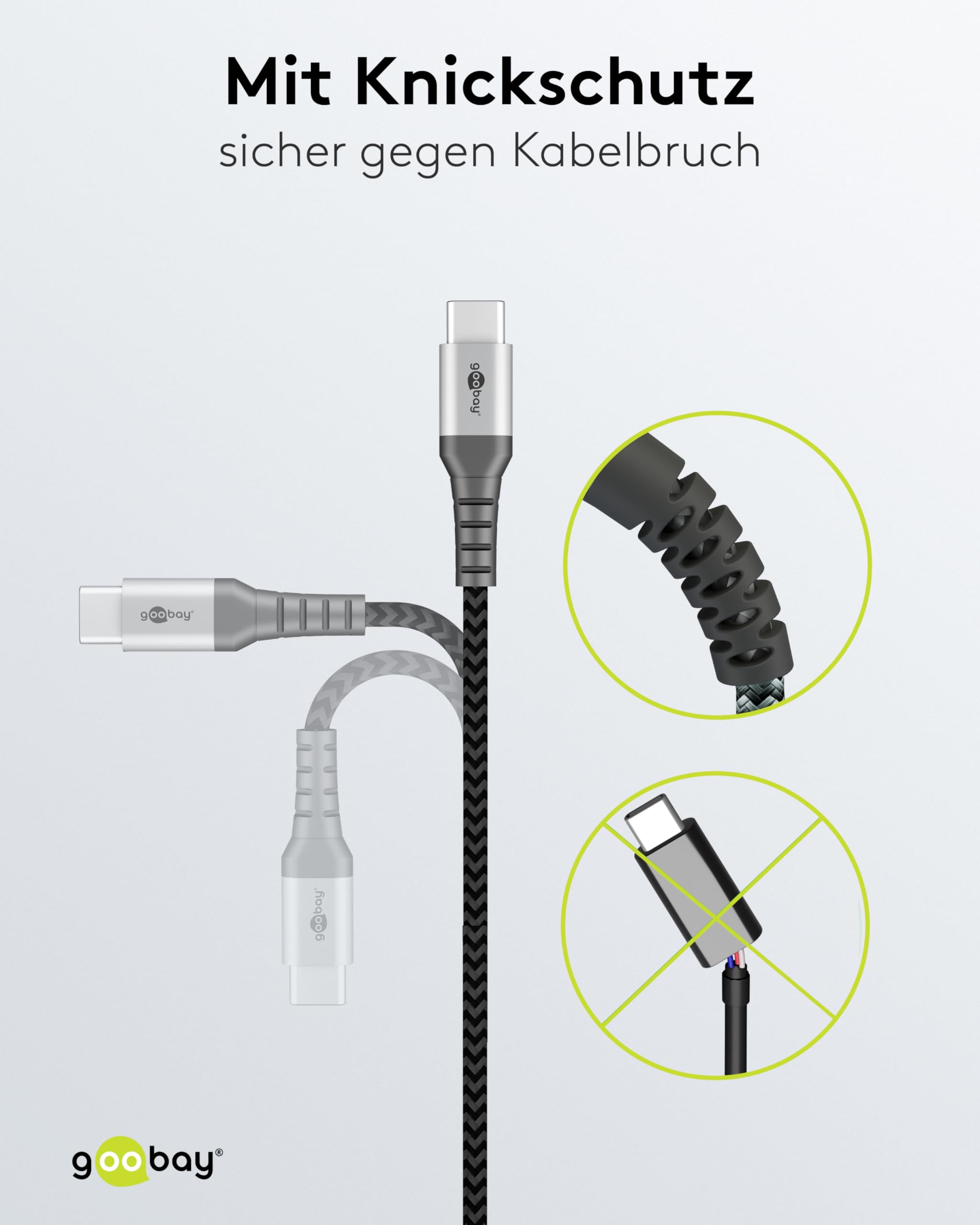 goobay-mobility-79559-usb-c-textilkabel-0-15m-60w-grau image 2