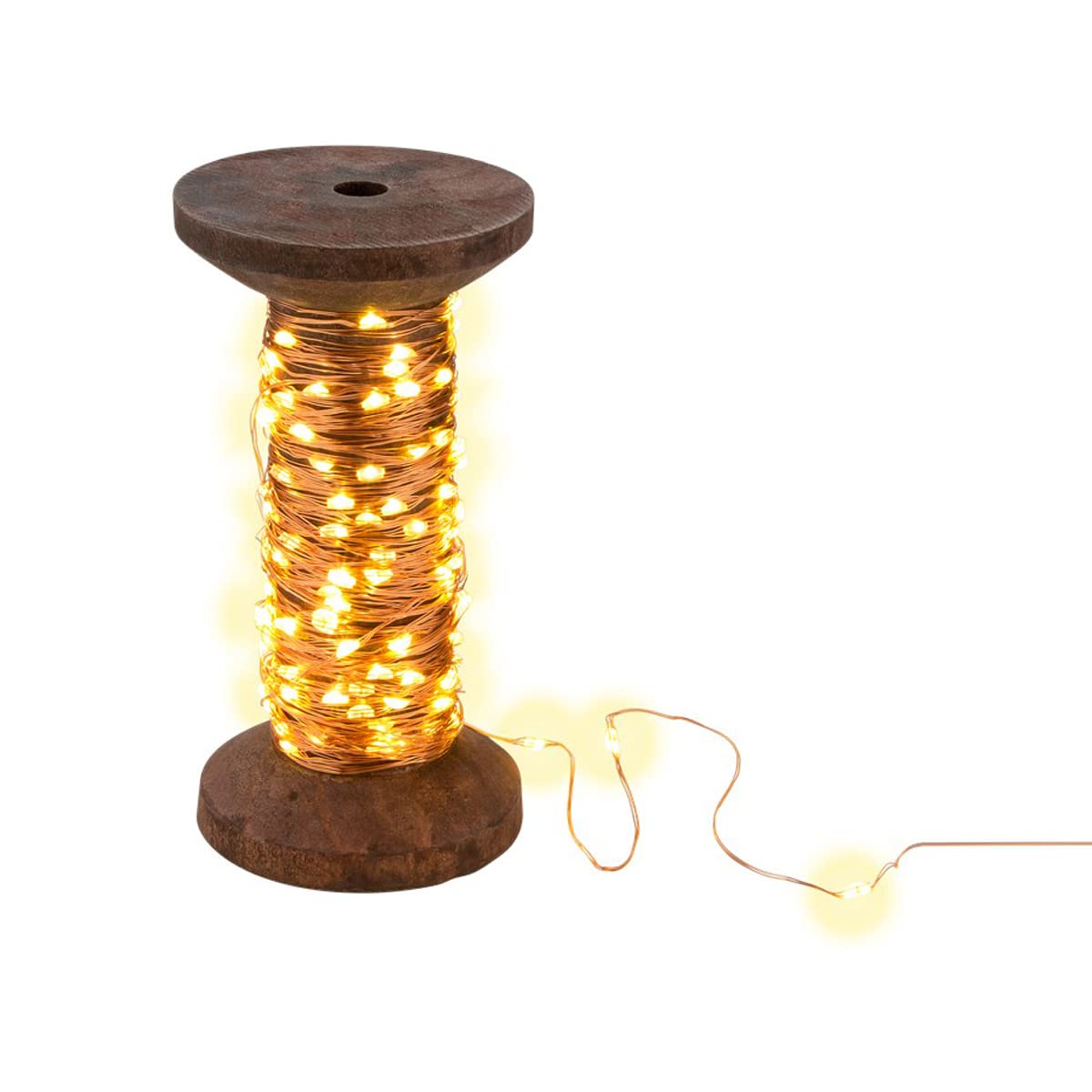 goobay-led-lichterkette-garnspule-echtholz-15m-warmwei image 2