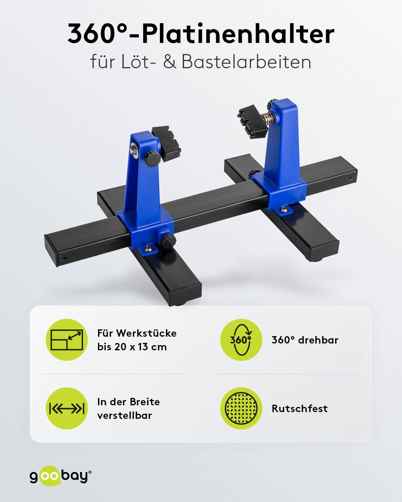 goobay-workshop-leiterplattenhalter-360-schwarz-standard image 2