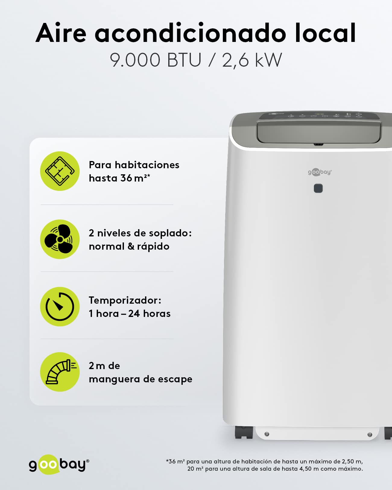 goobay-power-mobiles-klimager-t-9000-btu-wei-mit-fernbedienung image 2
