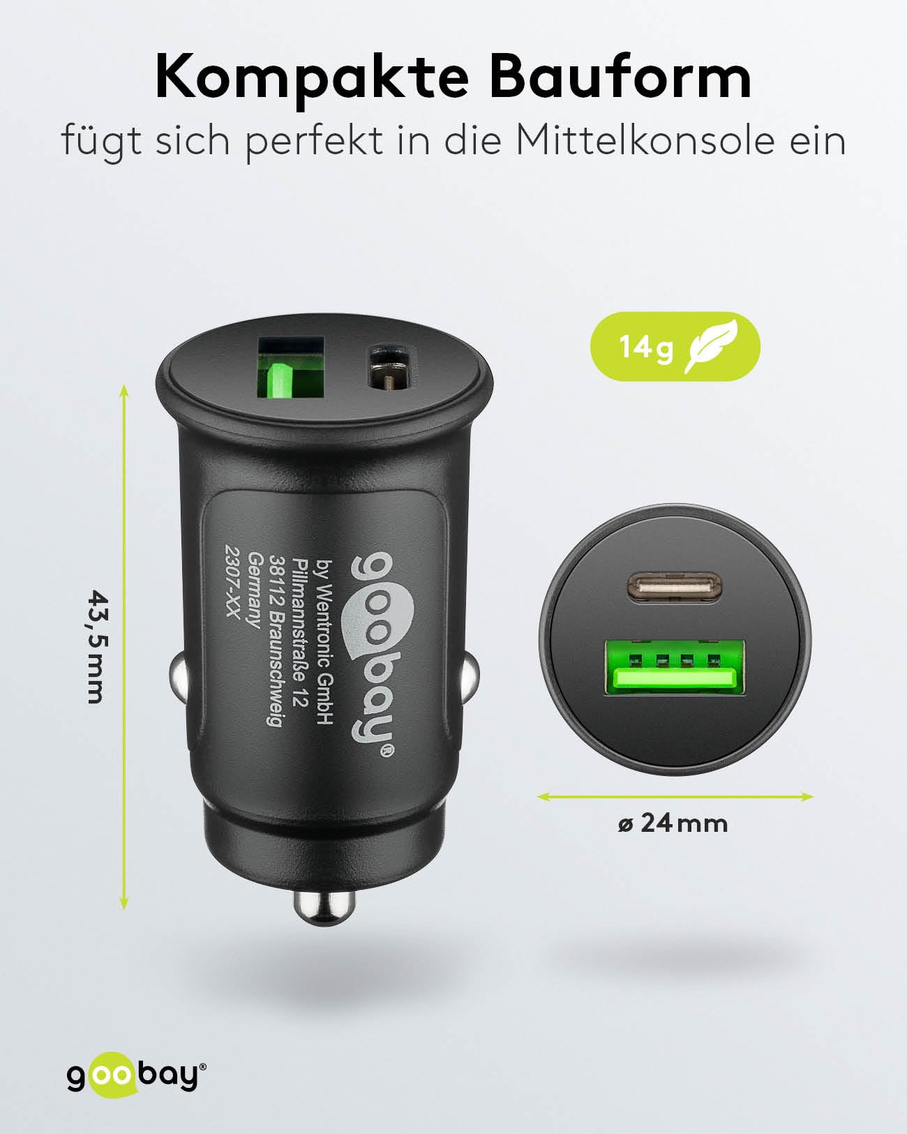 goobay-mobility-59521-auto-ladeger-t-27w-usb-c-pd-schwarz image 3
