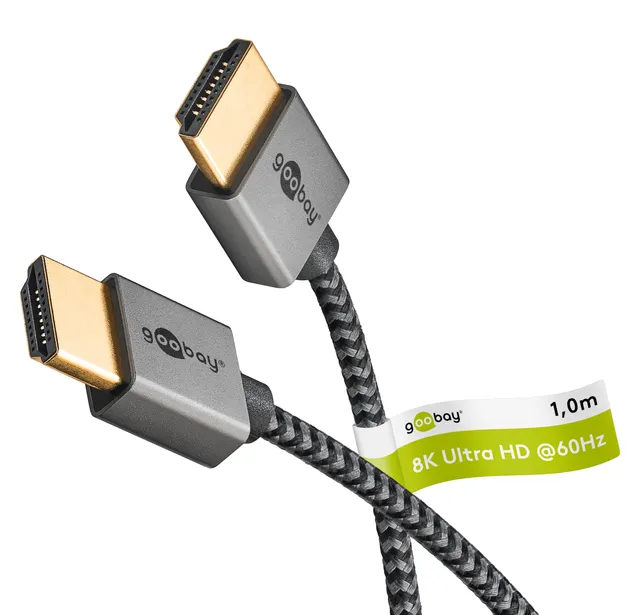 goobay-75757-ultraslim-hdmi-kabel-1-m-8k-sharkskin-grey image 1