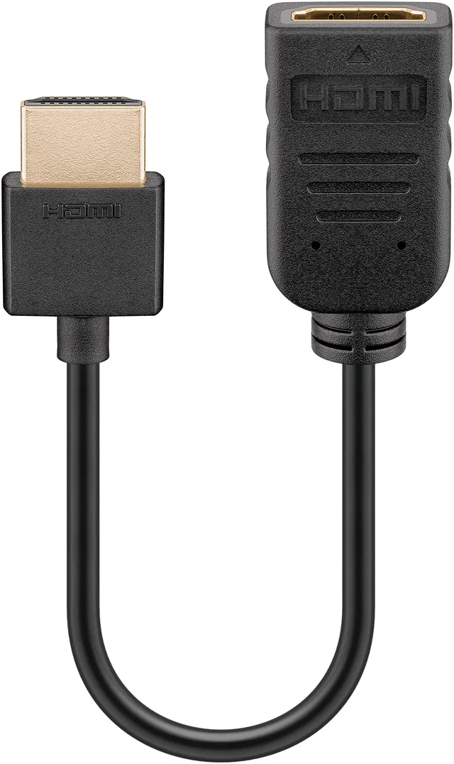 goobay-49979-hdmi-flex-adapter-0-2m-stecker-buchse-4k image 1