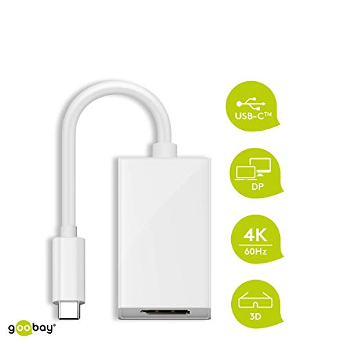 goobay-66257-usb-c-auf-displayport-adapter-0-2m-wei image 7