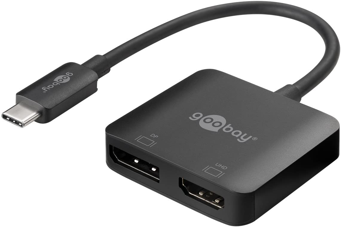 goobay-60172-usb-c-multiport-adapter-hdmi-dp-4k-60hz image 1