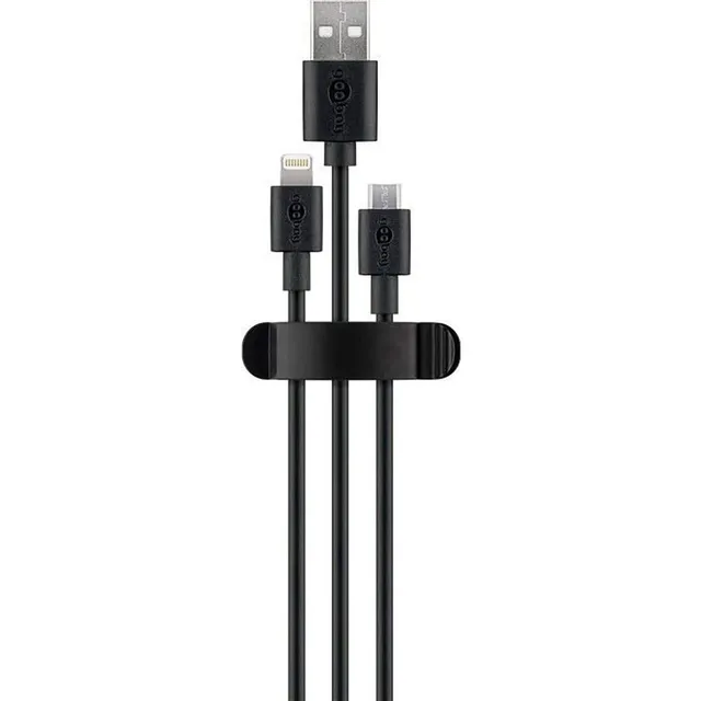goobay-notebook-pc-70685-kabelclip-3-slots-schwarz-3er image 1